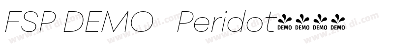 FSP DEMO   Peridot字体转换